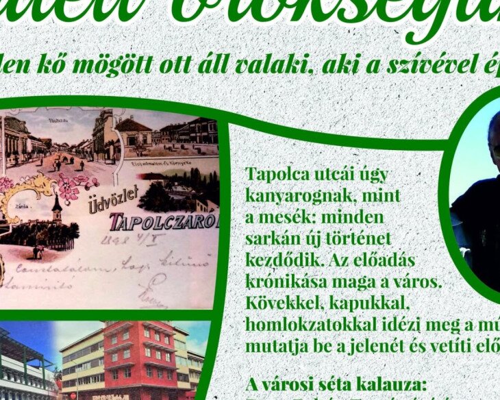 Az élet hangjai a tapolcai Ózsinagógában- Épített örökségünk