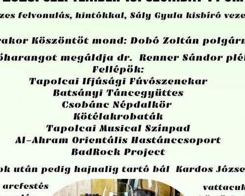 Diszeli Szüreti Felvonulás és Bál