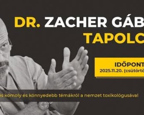 Dr. Zacher Gábor Tapolcán -beszélgetés a nemzet toxikolósugával