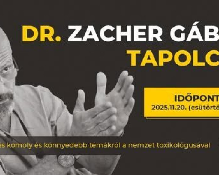 Dr. Zacher Gábor Tapolcán -beszélgetés a nemzet toxikolósugával