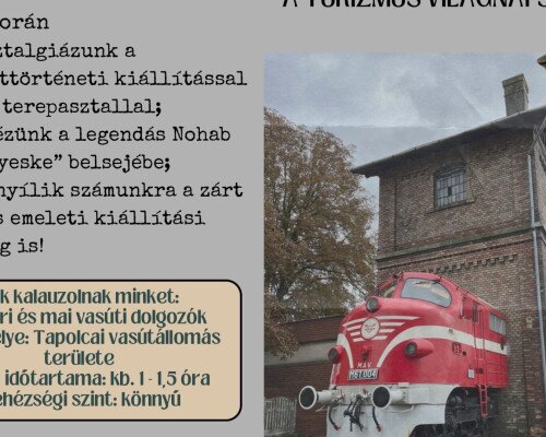 Forgalmi kitérő - Rendhagyó vasúti séta a Tapolcai Vasútállomáson