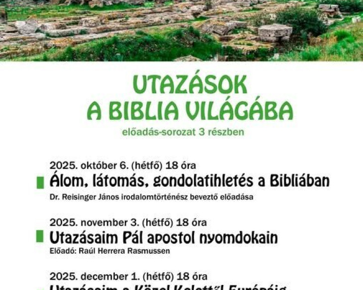 Utazások a Biblia világába - előadás