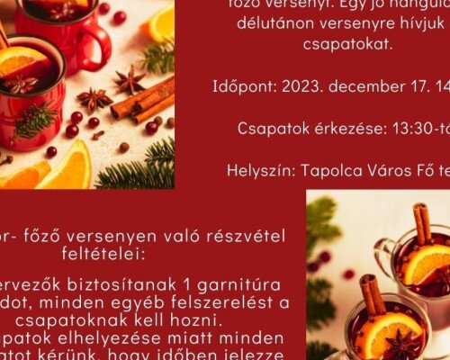 XIII. Adventi forraltborfőző verseny